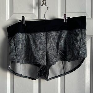 lululemon athletica Black and Gray Athletic Shorts